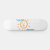 Foto uploaden Zet Kinder illustraties om in wit Persoonlijk Skateboard (Horizontaal)