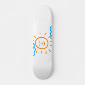 Foto uploaden Zet Kinder illustraties om in wit Persoonlijk Skateboard (Voorkant)