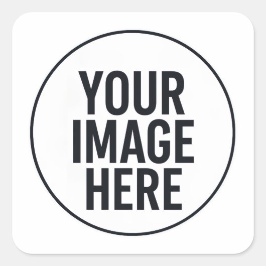 Foto-uploadsticker | Waterdichte vierkante sticker (Voorkant)