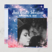 *~* Foto uploadt de hemelse sterren sparen de datu Save The Date (Voorkant / Achterkant)