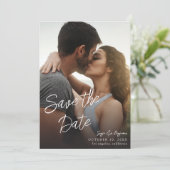 Foto V MOD Chic 4 LG Save the Date Kaart (Staand voorkant)