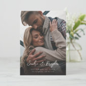 Foto V MOD Chic 8 Save the Date Kaart (Staand voorkant)