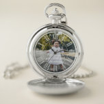 Foto Vader van de bruid Altijd Uw Kleine Meisje Zakhorloge<br><div class="desc">Dit is een aangepaste foto zakhorloge dat is een goed cadeau voor de vader van de bruid met een bericht van de bruid op haar trouwdag.</div>