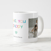 Foto Vaderdag cadeau met Kinder namen - Grote Koffiekop (Voorkant rechts)