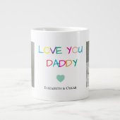 Foto Vaderdag cadeau met Kinder namen - Grote Koffiekop (Voorkant)