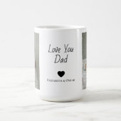 Foto Vaderdag cadeau met Kinder namen - Koffiemok (Center)