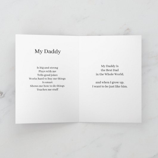 Foto Vaderdag Kaart van Admiring Son (Binnen)