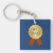 Foto Vaderdag Nummer één Papa Sleutelhanger (Voorkant)