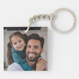 Foto Vaderdag Nummer één Papa Sleutelhanger