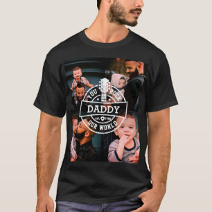 Foto Vaderdag You Rock Our World Cool Black T-shirt