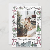 Foto Vakantie Kaart, Familie Kerst Kaart (Voorkant)