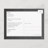 FOTO VAKANTIE KAART krijtbord glitter type rood (Achterkant)