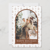 Foto vakantie Kaart, moderne kerst Kaart (Voorkant)