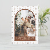 Foto vakantie Kaart, moderne kerst Kaart (Staand voorkant)