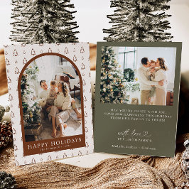 Foto vakantie Kaart, moderne kerst Kaart