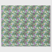 Foto Vakantie Kerstboom Cadeaupapier (Vlak)