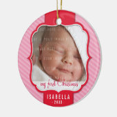 FOTO VAKANTIE ORNAMENT schattig helder revers roze (Links)