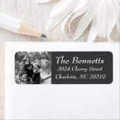 Foto Vakantie retour adreslabels: Chalkboard Etiket (Insitu)