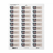 Foto Vakantie Retouradreslabel Etiket (Full Sheet)