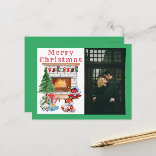 Foto vakantieseizoen briefkaart (Voorkant / Achterkant in situ)