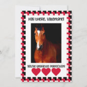 Foto Valentijn van het paard Feestdagenkaart (Voorkant)