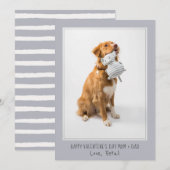 Foto Valentijn voor moeder en vader van Dog Pet Feestdagenkaart (Voorkant / Achterkant)