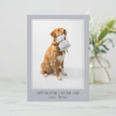 Foto Valentijn voor moeder en vader van Dog Pet Feestdagenkaart (Staand voorkant)