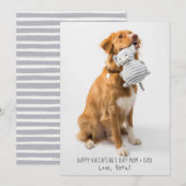 Foto Valentijn voor moeder en vader van Dog Pet Ho Feestdagenkaart (Voorkant / Achterkant)