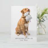 Foto Valentijn voor moeder en vader van Dog Pet Ho Feestdagenkaart (Staand voorkant)