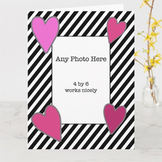 Foto Valentijn voor oma Kaart (Gele Bloem)