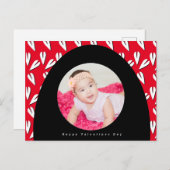 Foto Valentijnsdag Arch and Hearts Pattern Briefkaart (Voorkant / Achterkant)