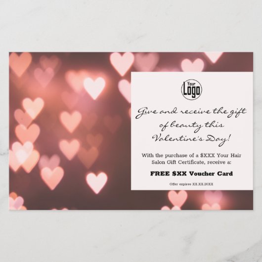 Foto Valentijnsdag Cadeaubon Promotie Flyer (Voorkant)