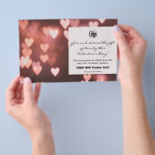 Foto Valentijnsdag Cadeaubon Promotie Flyer (Hand)