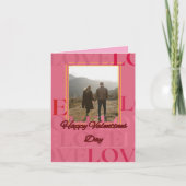 Foto Valentijnsdag Kaart Sjabloon (Voorkant)