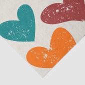 Foto Valentijnsdag Kleurrijke Grunge Harten Tissuepapier (Detail)