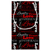 Foto Valentijnsdag Word Collage Persoonlijk Klein Cadeauzakje (Achterkant)