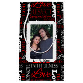 Foto Valentijnsdag Word Collage Persoonlijk Klein Cadeauzakje (Voorkant)