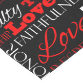 Foto Valentijnsdag Word Collage Persoonlijk Korte Tafelloper (Hoek)