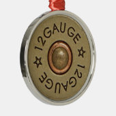 Foto van 12 Gage Shotgun Shell Metalen Ornament (Rechts)