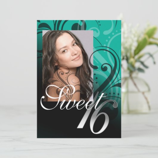 Foto van 16-jarige verjaardag Sweet Kaart (Staand voorkant)