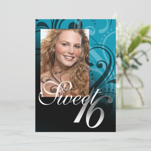 Foto van 16-jarige verjaardag Sweet Kaart (Staand voorkant)