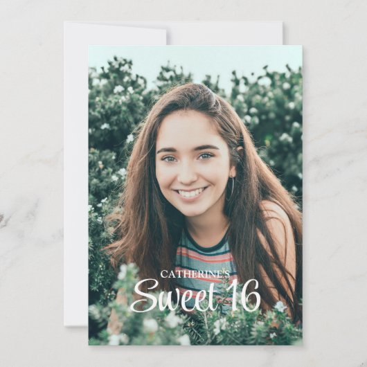 Foto van 16-jarige verjaardag Sweet Kaart (Voorkant)