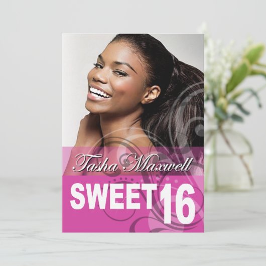 Foto van 16-jarige verjaardag Sweet Kaart (Staand voorkant)