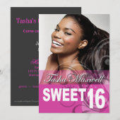 Foto van 16-jarige verjaardag Sweet Kaart (Voorkant / Achterkant)