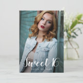 Foto van 16-jarige verjaardag Sweet Kaart (Staand voorkant)