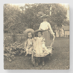 Foto van 1890: Heirloom Garden Moeder Daughters gi Stenen Onderzetter