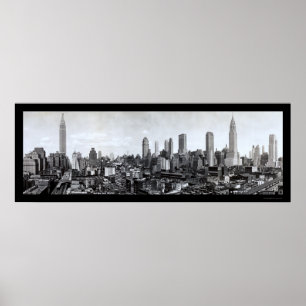 Foto van 1931 uit Midden-New York Poster