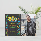 Foto van 1980: Birthday Party 80's Kaart (Staand voorkant)