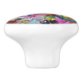 Foto van 1.000 Origami Paper Cranes Keramische Knop (Zijkant)