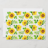 Foto van 1 Birthday Sunflower & Rustic Wood Countr Kaart (Achterkant)